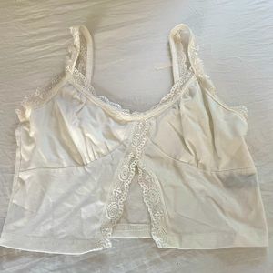 White Lace Tank - Size small